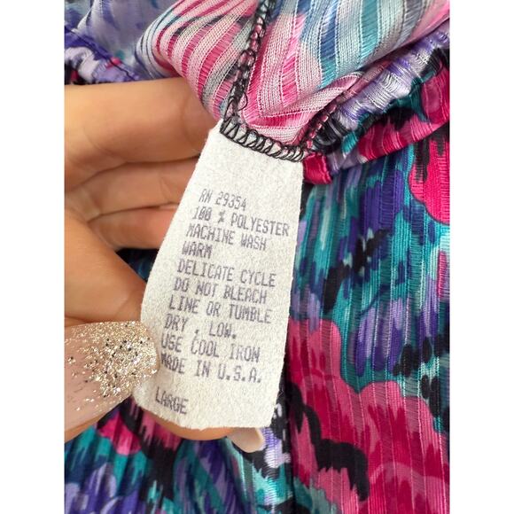 80s Floral Sleep Set size large - Picture 7 of 13